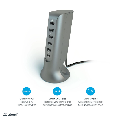 Picture of Atomi Charge Tower Pro w/ 18W Power Delivery