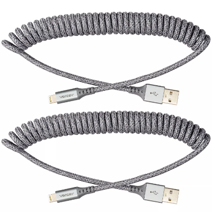 Picture of Ventev Chargesync MFI Certified Apple Lightning Helix Cable - 2 Pack