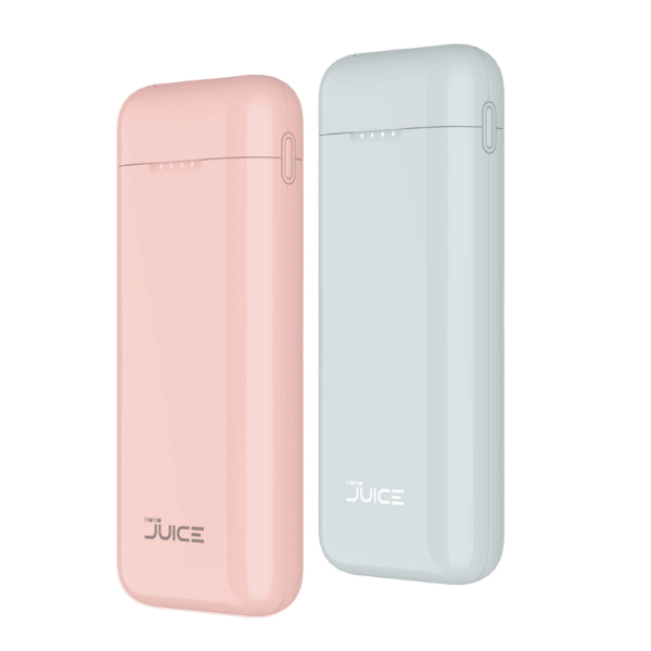 Picture of Tech Squared Nano Juice 10K mAh Portable Charger w Qualcomm Quick Charge Pink & Gray (2pk)