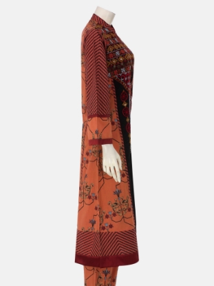 Black Printed and Embroidered Cotton Shalwar Kameez Set