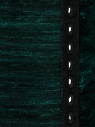 Green Brush Painted and Embroidered Endi Silk HERSTORY Shalwar Kameez