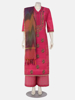 Deep Pink Printed and Erri Embroidered Endi Silk-Muslin Shalwar Kameez Set