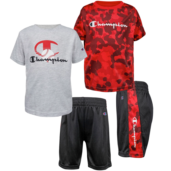 Champion 3-Piece Boys' Shirt and Short Set