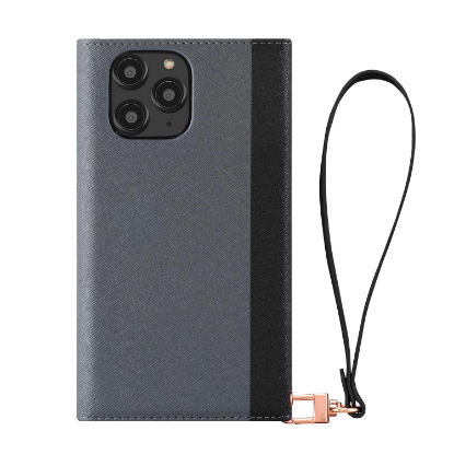 Picture of HABITU iPhone 12 - Eris Tri-Fold Wallet Case - Vegan Leather 2-in-1 Magnetic Folio with Removable Case & Card Pockets (Various Colors)