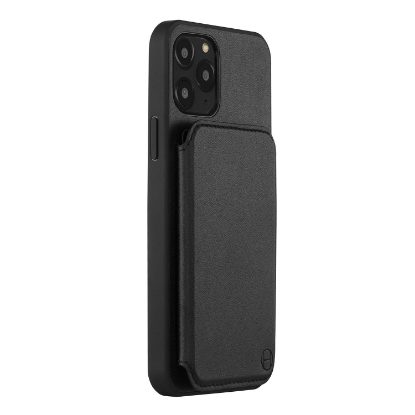 Picture of HABITU iPhone 11 - Odessa Mirror Wallet Case - Vegan Leather Wallet Cover with Card Slots & Magnetic Closure (Choose Color)