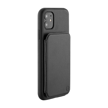 Picture of HABITU iPhone 11 - Odessa Mirror Wallet Case - Vegan Leather Wallet Cover with Card Slots & Magnetic Closure (Choose Color)