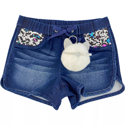 Member's Mark Girls 2pk Knit Denim Shorts