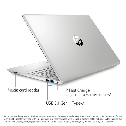 Picture of HP - 15.6" HD Touchscreen Laptop - 11th Generation Core i5-1135G7 - 8GB RAM - 256GB SSD -Keyboard with Numeric Keypad - 2 Year Warranty Care Pack - Windows 10