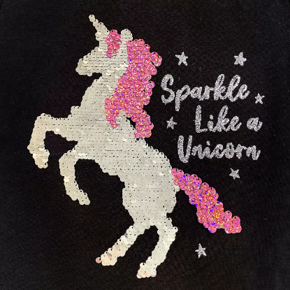 Member's Mark Girl's 2pk Flip Sequin Tee