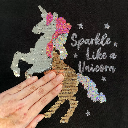 Member's Mark Girl's 2pk Flip Sequin Tee