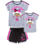 Licensed Girl’s 2PC Reversible Sequin Tee and Short Set
