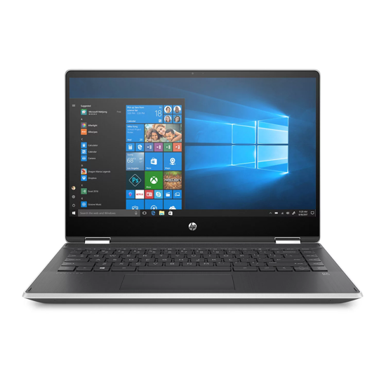 Picture of HP Pavilion x360 14" FHD Touchscreen 2-in-1 Laptop, 10th Gen Intel Core i5-1035G1 8 GB Memory 512 GB SSD Backlit Keyboard 2-Year Warranty Care Pack Windows 10 Home Natural Silver