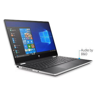 Picture of HP Pavilion x360 14" FHD Touchscreen 2-in-1 Laptop, 10th Gen Intel Core i5-1035G1 8 GB Memory 512 GB SSD Backlit Keyboard 2-Year Warranty Care Pack Windows 10 Home Natural Silver