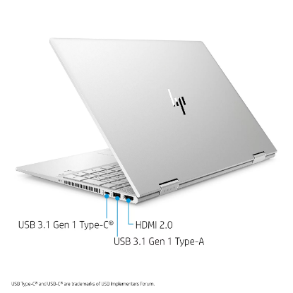 Picture of HP - ENVY x360 - 15.6" FHD Touchscreen 2-in-1 Laptop - 10th Gen Intel Core i7- 8GB Memory - 512GB Solid State Drive - 32GB Intel Optane Memory - Numeric Keypad - Webcam Kill Switch - Fingerprint reader - 2 Year Warranty Care Pack - Windows 10