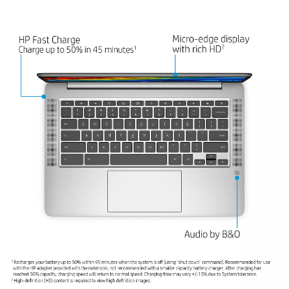 Picture of HP - 14" HD Chromebook - Intel Celeron N4000 Processor - 4GB Memory - 32GB eMMC - 2 Year Warranty Care Pack - Chrome OS