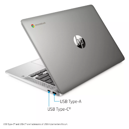 Picture of HP - 14" HD Chromebook - Intel Celeron N4000 Processor - 4GB Memory - 32GB eMMC - 2 Year Warranty Care Pack - Chrome OS