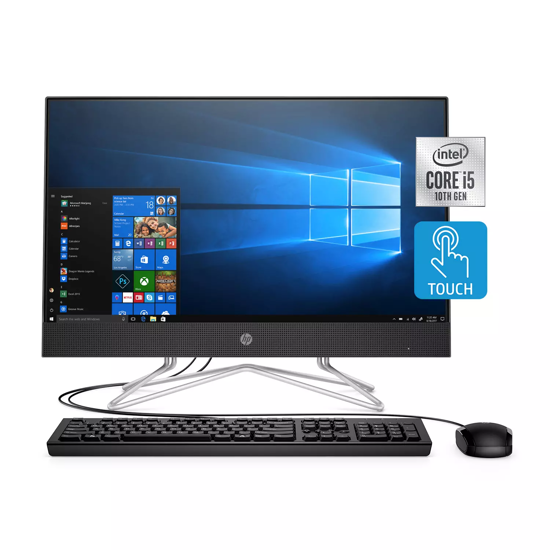Picture of HP - 23.8" Full HD Touch All-in-One - 10th Gen Intel Core i5 - 8GB RAM + 16GB Intel Optane Memory - 1TB Hard Drive - USB Black Wired Keyboard and Mouse Combo - HP Privacy Camera - 2 Year Warranty Care Pack - Windows 10 Home