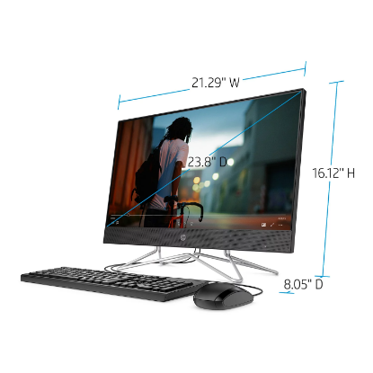 Picture of HP - 23.8" Full HD Touch All-in-One - 10th Gen Intel Core i5 - 8GB RAM + 16GB Intel Optane Memory - 1TB Hard Drive - USB Black Wired Keyboard and Mouse Combo - HP Privacy Camera - 2 Year Warranty Care Pack - Windows 10 Home