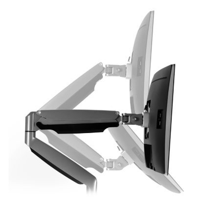 Picture of Mount-It! Dual Monitor Spring Desk Mount (Silver)
