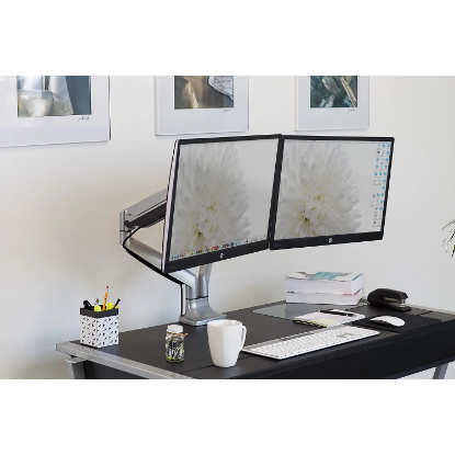 Picture of Mount-It! Dual Monitor Spring Desk Mount (Silver)