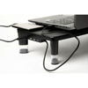 Picture of 3M Adjustable Monitor Stand 4-Port USB Hub 21.6" x 9.4" Black