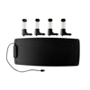 Picture of 3M Adjustable Monitor Stand 4-Port USB Hub 21.6" x 9.4" Black