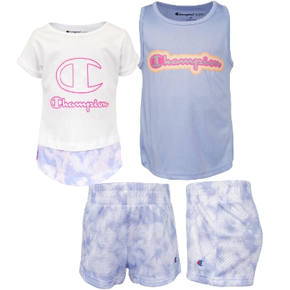 Champion 3-Piece Girls' Shirt and Short Set