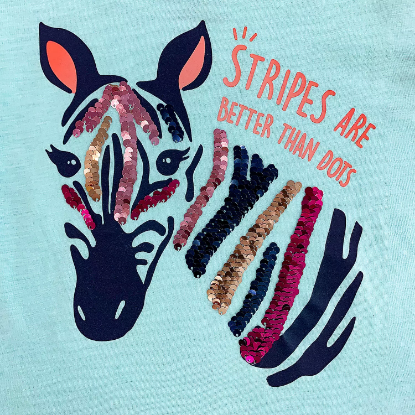 Member's Mark Girl's 2pk Flip Sequin Tee