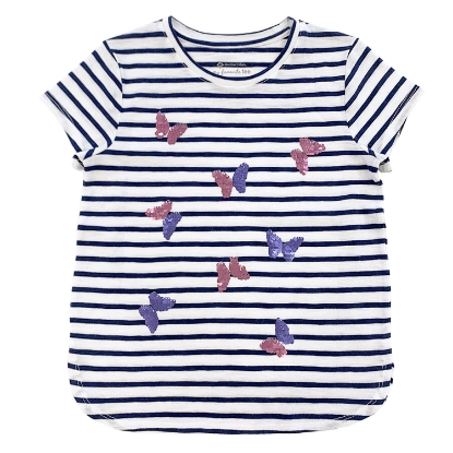 Member's Mark Girl's 2pk Flip Sequin Tee