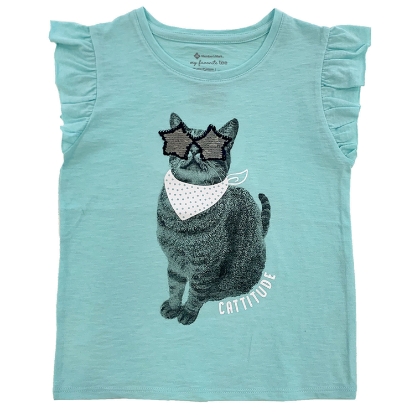 Member's Mark Girl's 2pk Flip Sequin Tee