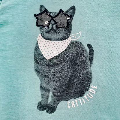 Member's Mark Girl's 2pk Flip Sequin Tee