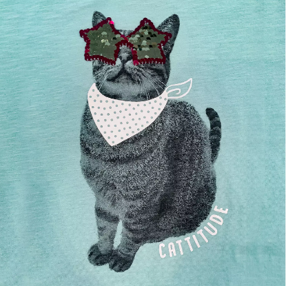 Member's Mark Girl's 2pk Flip Sequin Tee