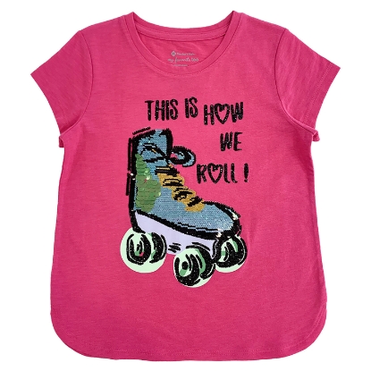 Member's Mark Girl's 2pk Flip Sequin Tee