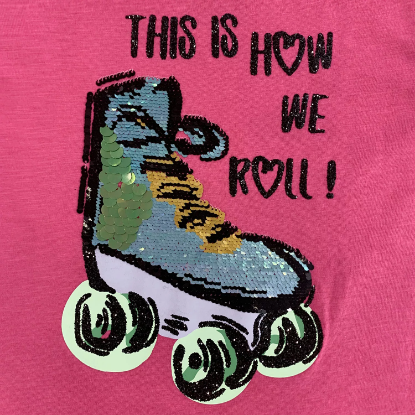 Member's Mark Girl's 2pk Flip Sequin Tee