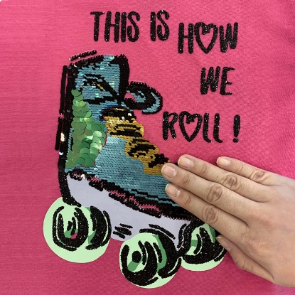 Member's Mark Girl's 2pk Flip Sequin Tee