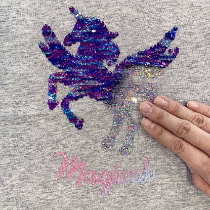 Member's Mark Girl's 2pk Flip Sequin Tee