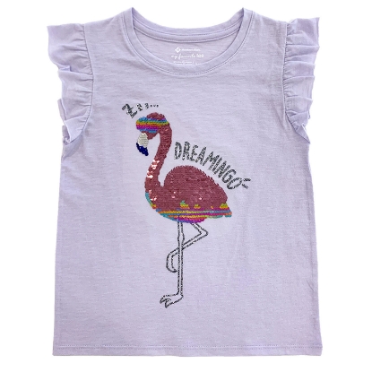 Member's Mark Girl's 2pk Flip Sequin Tee