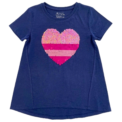 Member's Mark Girl's 2pk Flip Sequin Tee