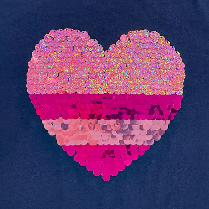 Member's Mark Girl's 2pk Flip Sequin Tee