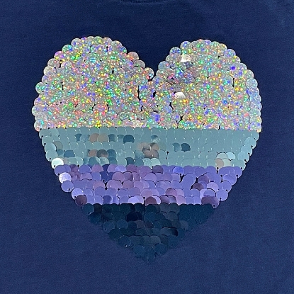 Member's Mark Girl's 2pk Flip Sequin Tee