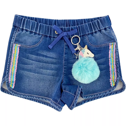Member's Mark Girls 2pk Knit Denim Shorts