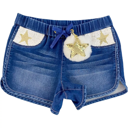 Member's Mark Girls 2pk Knit Denim Shorts