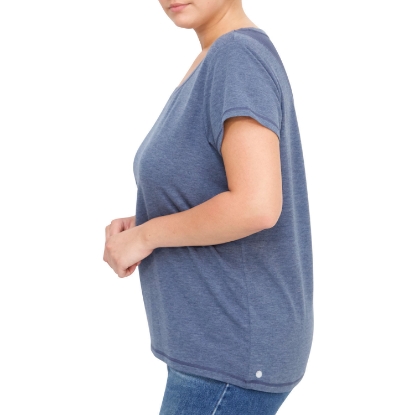 Plus Size Short Sleeve Insert French Terry Top