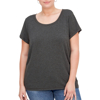 Plus Size Short Sleeve Insert French Terry Top