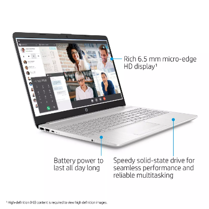Picture of HP - 15.6" Full HD Laptop - 10th Gen Intel Core i5 - 8GB Memory - 256GB SSD - Intel® UHD Graphics - 2 Year Warranty Care Pack - Windows 10 Home