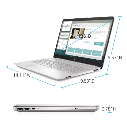 Picture of HP - 15.6" Full HD Laptop - 10th Gen Intel Core i5 - 8GB Memory - 256GB SSD - Intel® UHD Graphics - 2 Year Warranty Care Pack - Windows 10 Home
