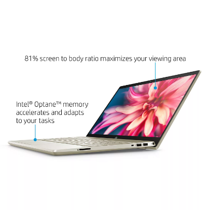 Picture of HP - Pavilion - 15.6" Full HD Touchscreen Laptop - 10th Gen Intel Core i7 Processor - 8GB RAM + 32GB Intel Optane - 512GB Solid State Drive - Backlit Keyboard with Numeric Keypad - 2 Year Warranty Care Pack - Windows 10 Home (Warm Gold)