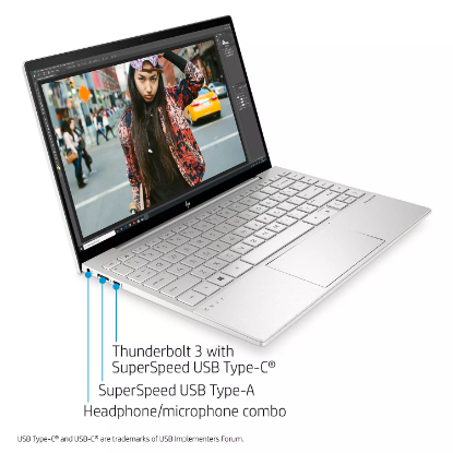 Picture of HP - ENVY - 13.3" Full HD Touchscreen Laptop - Intel® Evo™ platform - 11th Gen Intel Core i7 - 8GB Memory - 512GB SSD - Intel® Iris® Xe Graphics - 2 Year Warranty Care Pack - Windows 10 Home