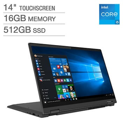 Picture of Lenovo Flex 5 14" 2-in-1 Touchscreen Laptop - 11th Gen Intel Core i5-1135G7 - 1080p