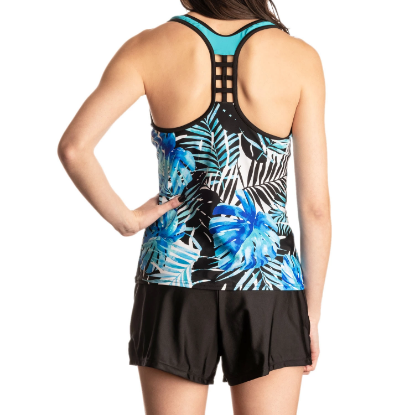 ZeroXposur Ladies Racerback Action Tankini & Swim Short